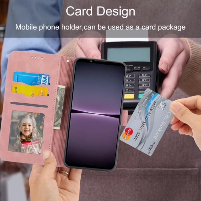 DIERFENG - DIERFENG DF-03 Samsung Galaxy M54 5G Plånboksfodral Konstläder - Rosa