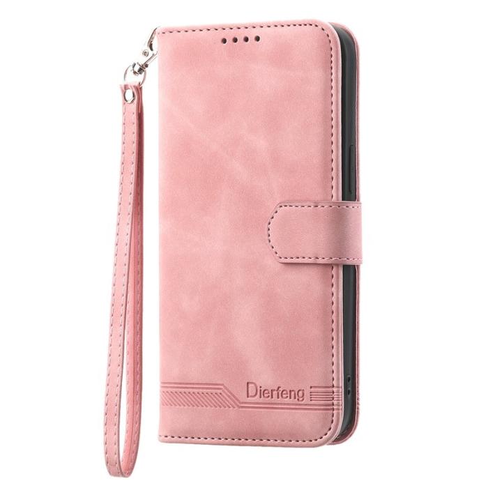 DIERFENG - DIERFENG DF-03 Samsung Galaxy M54 5G Plånboksfodral Konstläder - Rosa