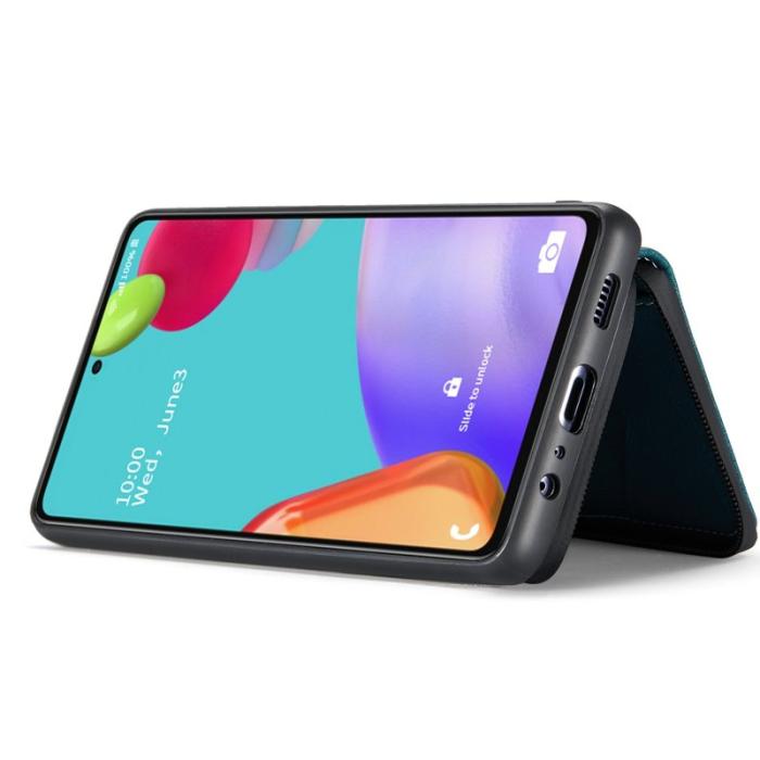 JEEHOOD - JEEHOOD Detachable Wallet Mobilskal för Samsung Galaxy A32 5G - Blå
