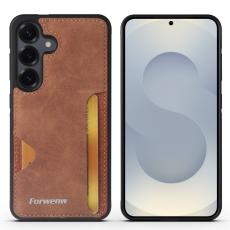 FORWENW - FORWENW F5 Series Samsung Galaxy A35 Fodral KonstL&auml;der - Brun