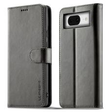 LC.imeeke - LC.IMEEKE Google Pixel 8a Pl&aring;nboksfodral Konstl&auml;der - Gr&aring;