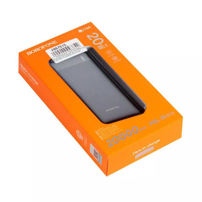 Borofone - Borofone BJ19A Powerbank 20000mAh - Svart