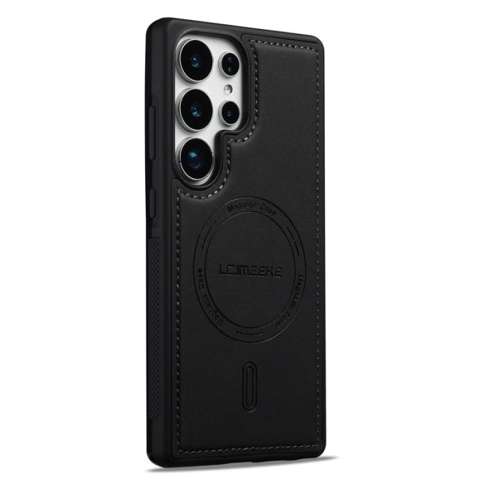 LC.imeeke - LC.IMEEKE L6 Fodral för Samsung Galaxy S24 Ultra - KonstLäder - Svart