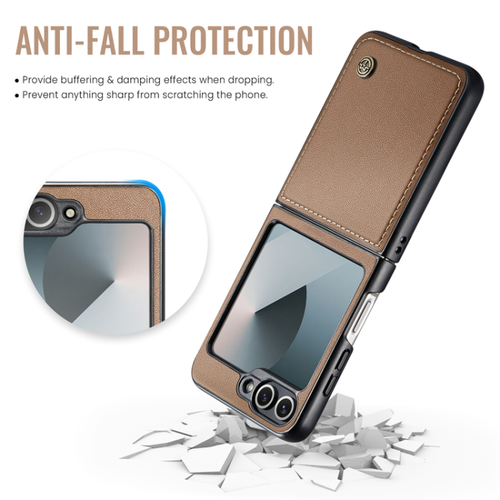 Caseme - CASEME Galaxy Z Flip 7 FE Mobilskal RFID Blocking Glossy 023