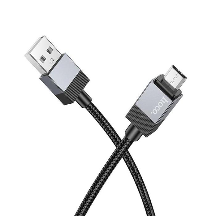 Hoco - Hoco USB-A - Micro-USB 2.4A Kabel 1m X110 - Svart