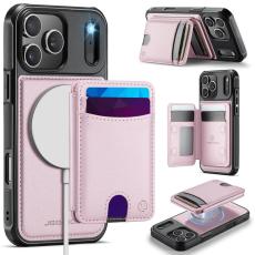 JEEHOOD - JEEHOOD iPhone 17 Pro Max Fodral KonstL&auml;der - Rosa