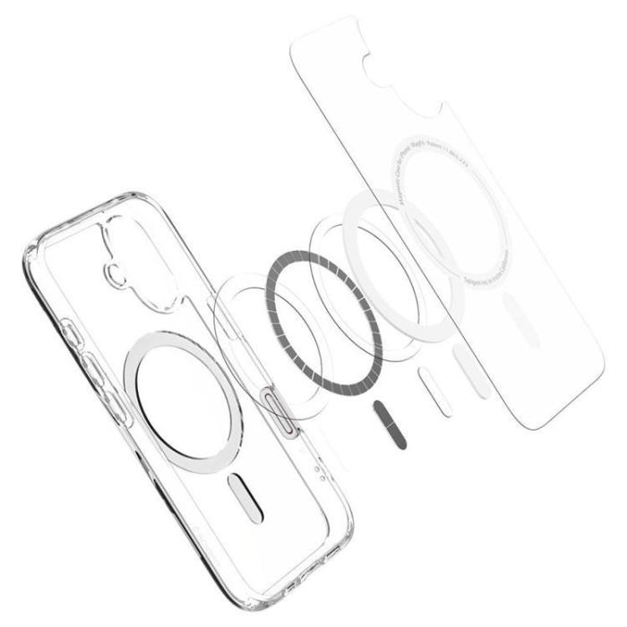 Spigen - Spigen iPhone 16 Mobilskal Magsafe Ultra Hybrid ”T” - Vit