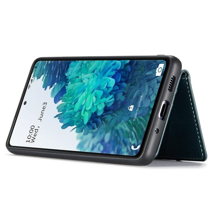 JEEHOOD - JEEHOOD Mobilskal till Samsung Galaxy S20 FE 2022 Äkta Läder - Blå