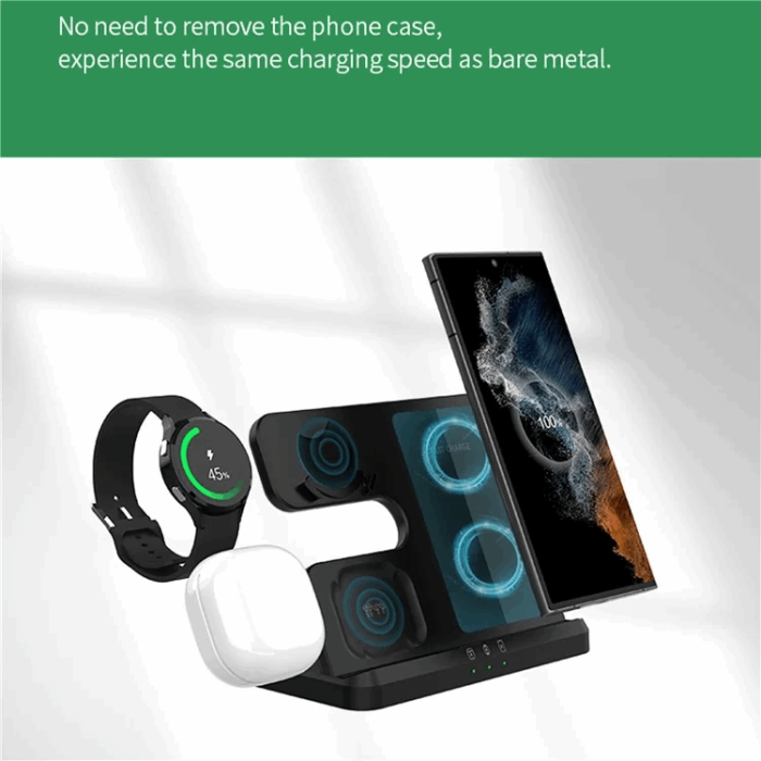 OEM - 3-in-1 Trådlös Laddare Samsung Galaxy - Buds - Watch
