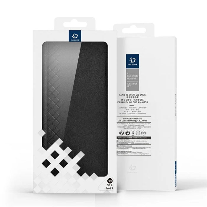 Dux Ducis - Dux Ducis Galaxy Z Fold 7 5G Plånboksfodral Bril Läder - Svart
