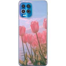 iSecrets - Mobilskal till Motorola Edge S med Rosa Tulpaner