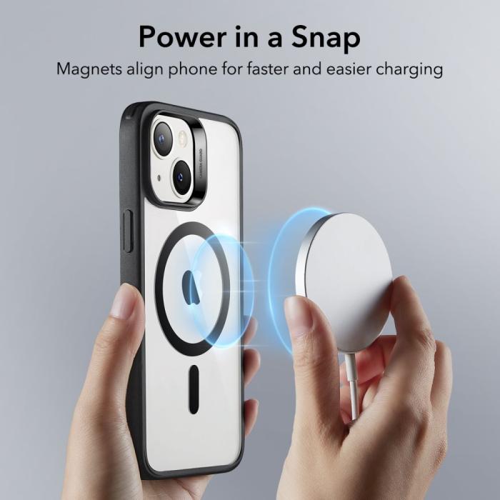 ESR - ESR iPhone 14 Plus Magsafe Skal Ch Halolock - Clear/Svart