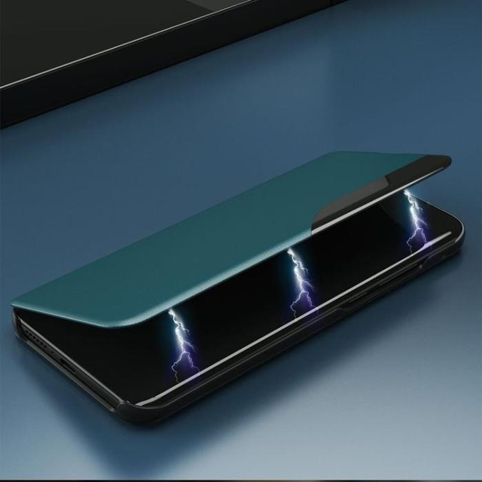 Ruhtel - Eco Leather View Fodral Xiaomi Poco F3 - Lila