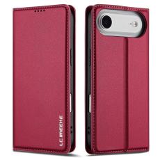 LC.imeeke - LC.IMEEKE L1 Series iPhone Air Pl&aring;nboksfodral Konstl&auml;der - R&ouml;d