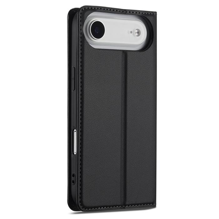 LC.imeeke - LC.IMEEKE L1 Series iPhone Air Plånboksfodral Konstläder - Svart