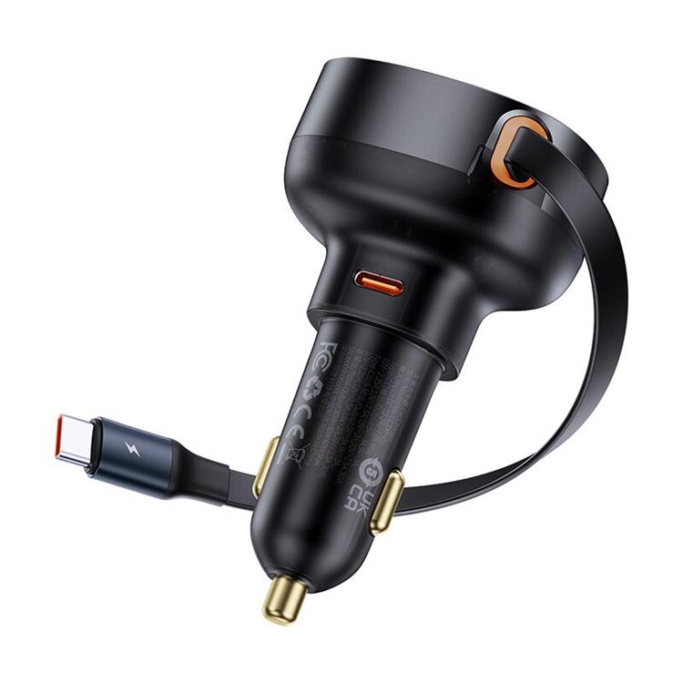 Baseus Billaddare USB-C Enjoyment Pro 60W - Svart | 2353 | AlltMobil