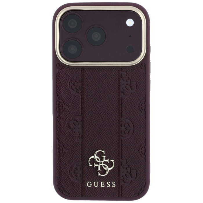 Guess - Guess Mobilskal För iPhone 18 Pro Max/17 Pro Max Magsafe Stripe Peony 4G Logo