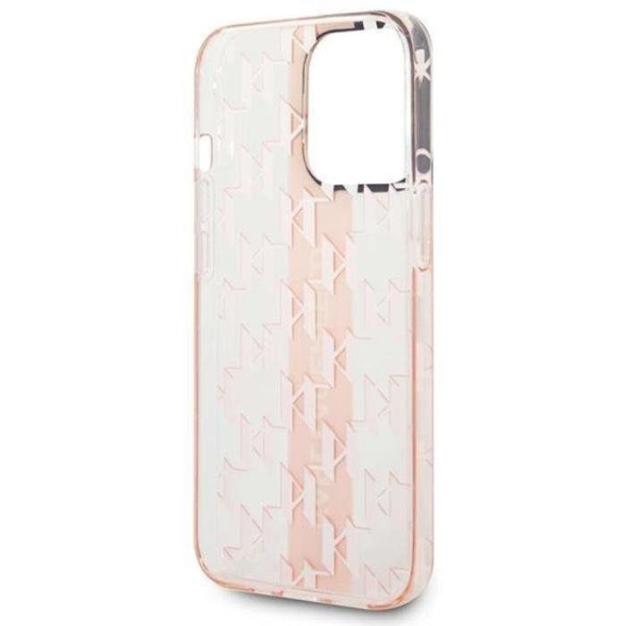 UTGATT1 - Karl Lagerfeld iPhone 14 Pro Skal Mono Vertical Stripe - Rosa