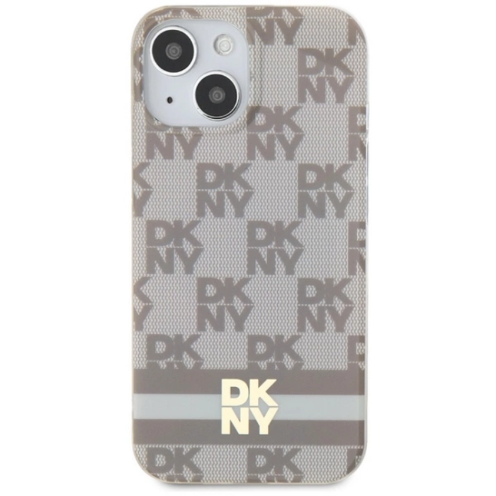 DKNY - DKNY iPhone 15/14 Plus Mobilskal Magsafe IML Checkered Mono