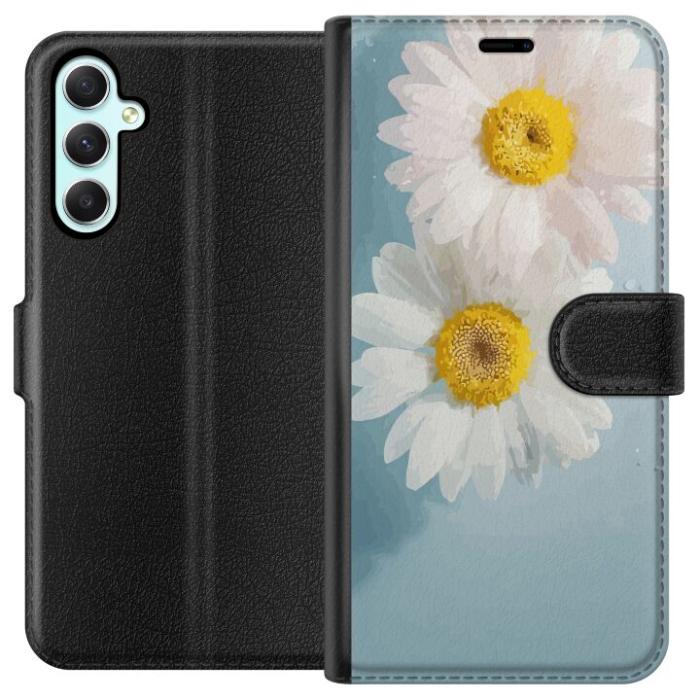 iSecrets - Plånboksfodral till Samsung Galaxy A34 med Sommarblommor