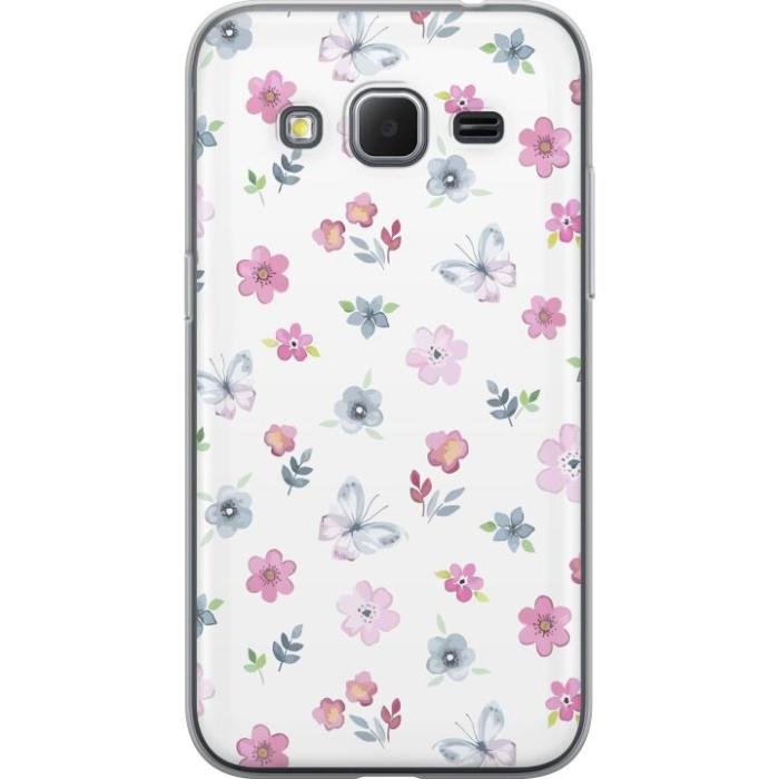 iSecrets - Mobilskal till Samsung Galaxy Core Prime med Blommor och fjärillar