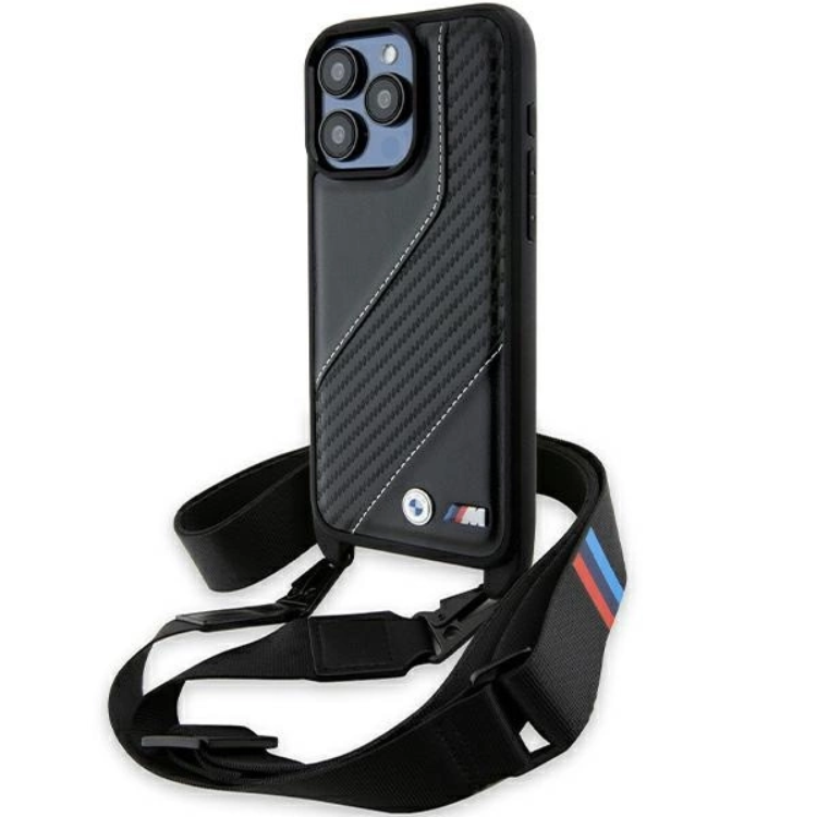 BMW iPhone 15 Pro Max Halsbandsskal M Edition Carbon Stripe | 2353 | AlltMobil