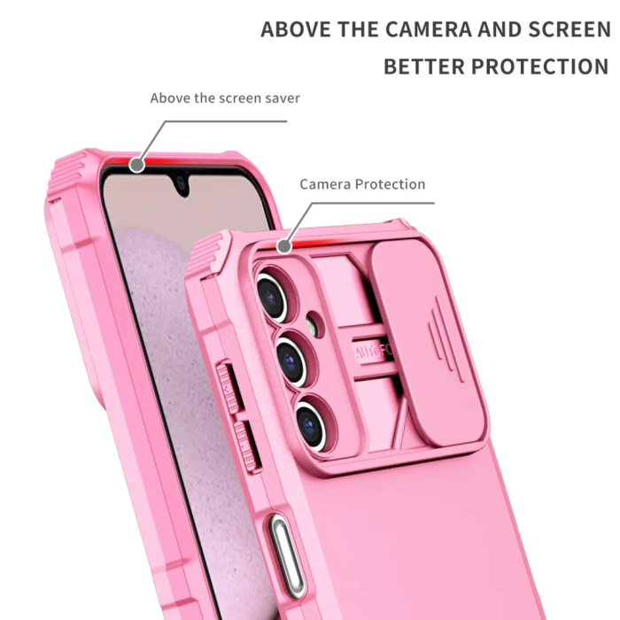 Taltech - Galaxy A14 5G/4G Mobilskal Stöttåligt Kickstand - Rosa