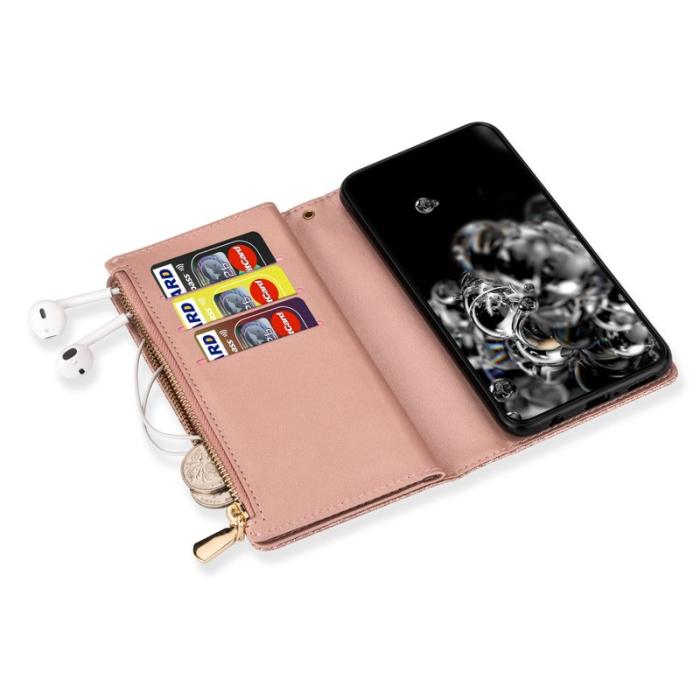 OEM - Samsung Galaxy S26 Plånboksfodral Konstläder Starry Sky - Roséguld