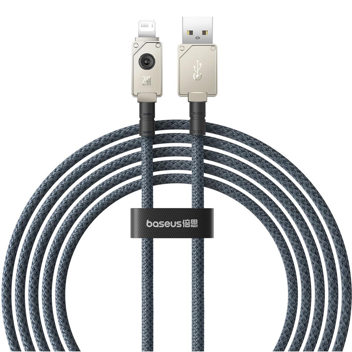 BASEUS USB-A till Lightning Kabel 2.4A 2m 480Mbps - Vit | 3541 | AlltMobil