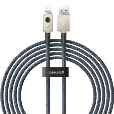 BASEUS - BASEUS USB-A till Lightning Kabel 2.4A 2m 480Mbps - Vit