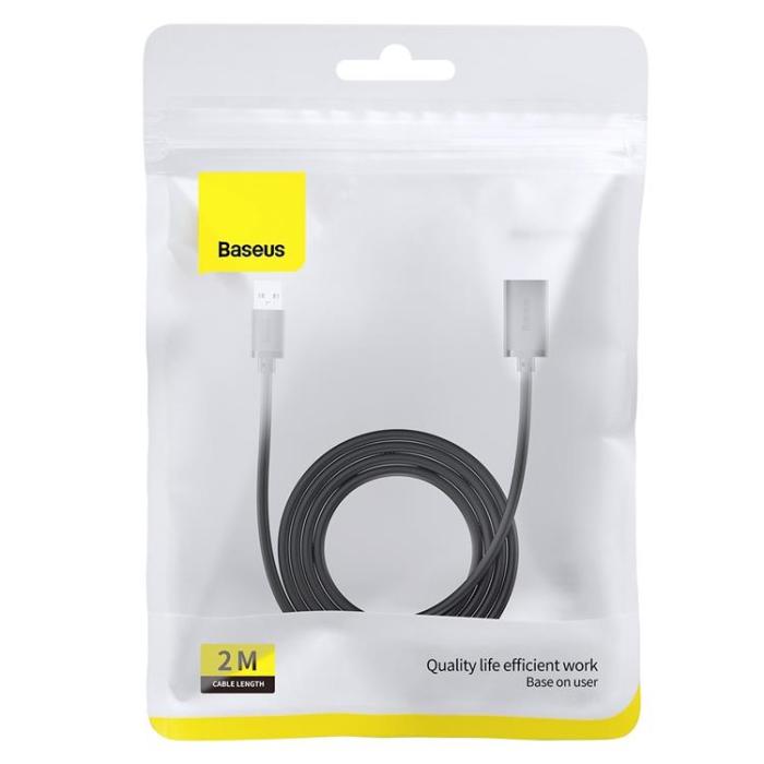 BASEUS - Baseus AirJoy Förlängning USB 3.0 Kabel 2m - Svart