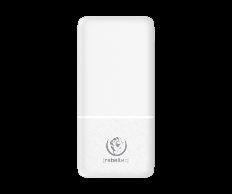 Rebeltec Powerbank 10000 mAh 10W P10 - Vit | 505295 | AlltMobil