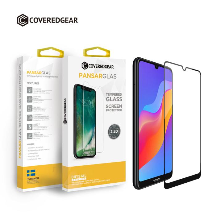 CoveredGear - CoveredGear Härdat Glas Skärmskydd till Huawei Y6 (2019) - Svart