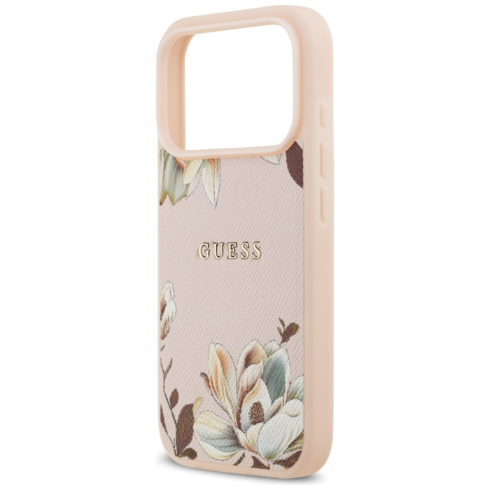 Guess - Guess iPhone 17 Pro Mobilskal Magsafe Classic Logo - Rosa