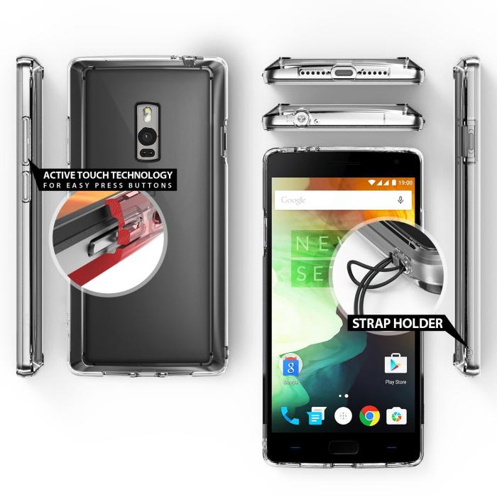 Rearth - Ringke Fusion Shock Absorption Skal till OnePlus 2 - Crystal View