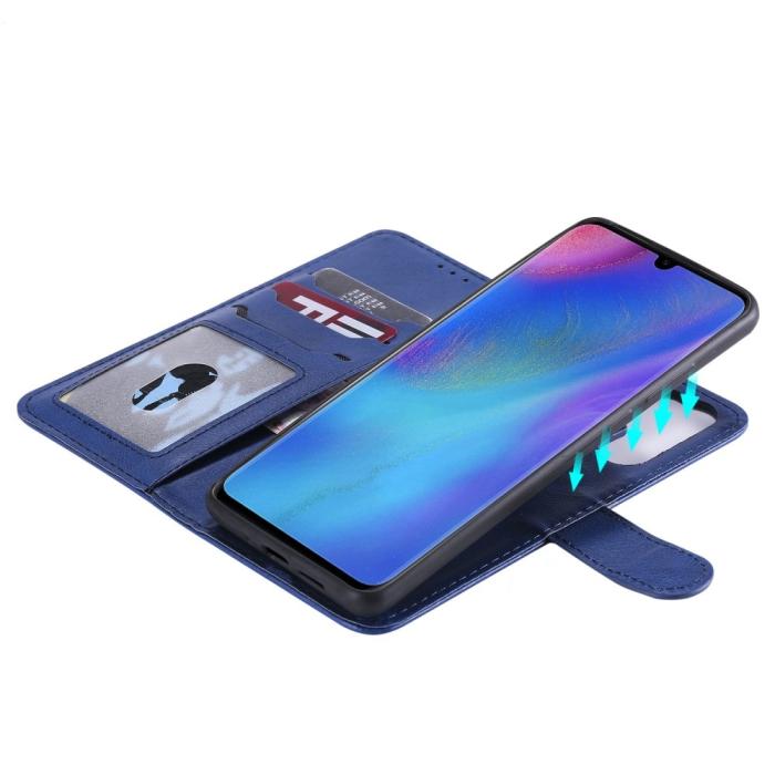 A-One Brand - Plånboksfodral med avtagbart skal till Huawei P30 Pro - Blå
