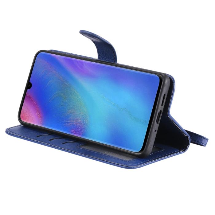 A-One Brand - Plånboksfodral med avtagbart skal till Huawei P30 Pro - Blå