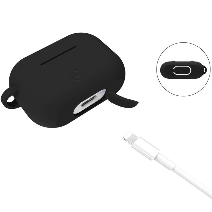 Celly - CELLY Airpods Pro skyddsfodral - Svart