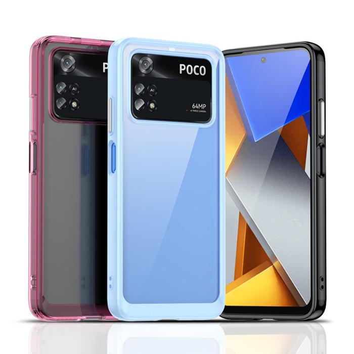 UTGATT1 - Xiaomi Poco M4 Pro Skal Flexible Outer Space - Blå