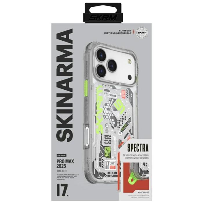 Skinarma - Skinarma iPhone 17 Pro Max Mobilskal MagSafe Spectra - Transparent