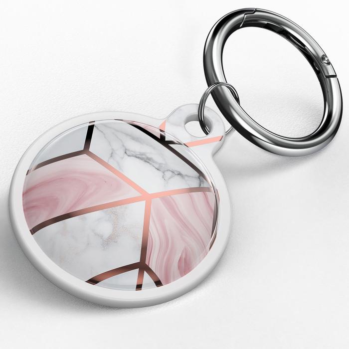 A-One Brand - Cosmo Grid Nyckelring till Apple Airtag - Rosa