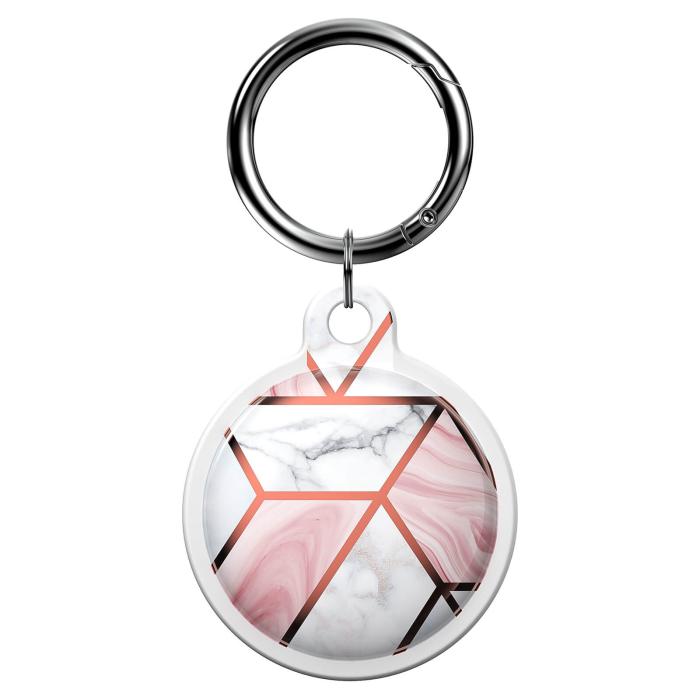 A-One Brand - Cosmo Grid Nyckelring till Apple Airtag - Rosa