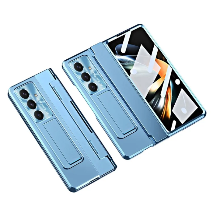 A-One Brand - Galaxy Z Fold 7 5G Mobilskal med Skärmskydd Hinge - Blå
