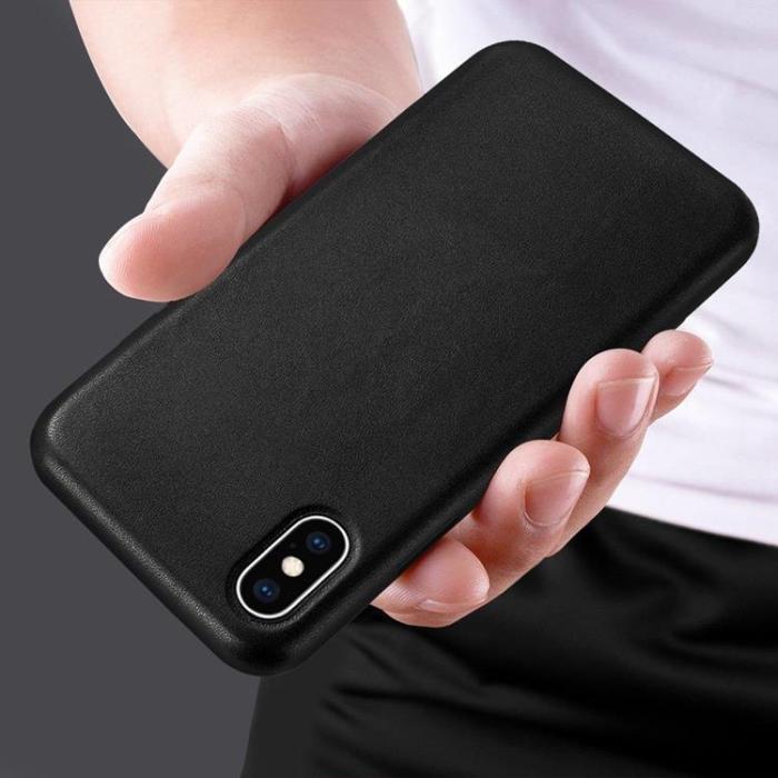 OEM - Eco Läder Skal iPhone 12 Pro Max - Svart