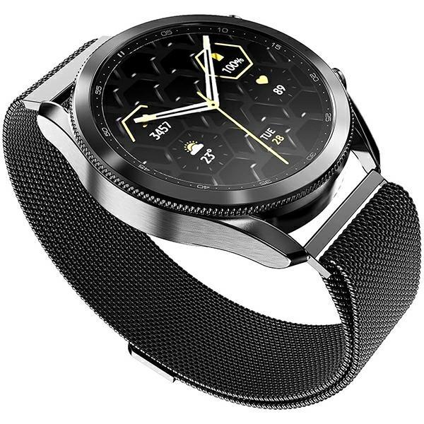 Mercury Apple Watch 4/5/67/SE (42/44/45 mm) Armband Mesh - Svart