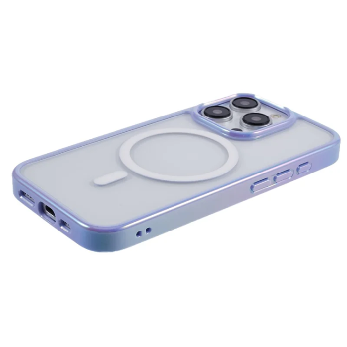 KIGC - KIGC iPhone 15 Pro Mobilskal Magsafe Dazzling Color - Lila