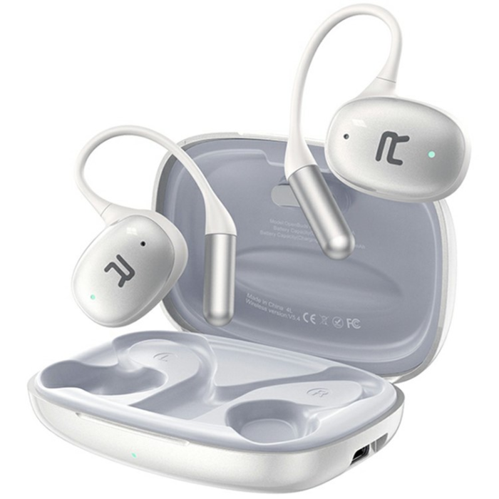 Remax - REMAX TWS In-Ear Hörlurar Bluetooth ANC Openbuds P20 - Vit
