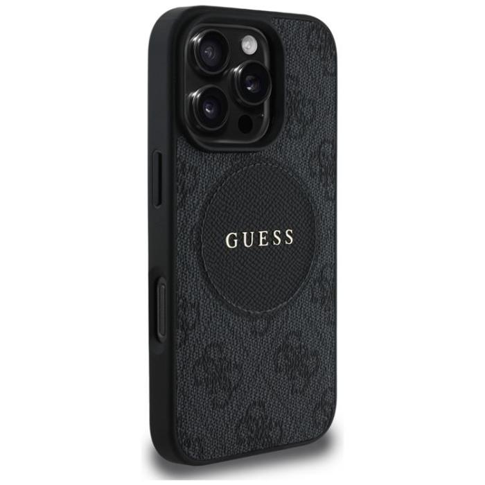 Guess - Guess iPhone 16 Pro Mobilskal MagSafe 4G Circle - Svart