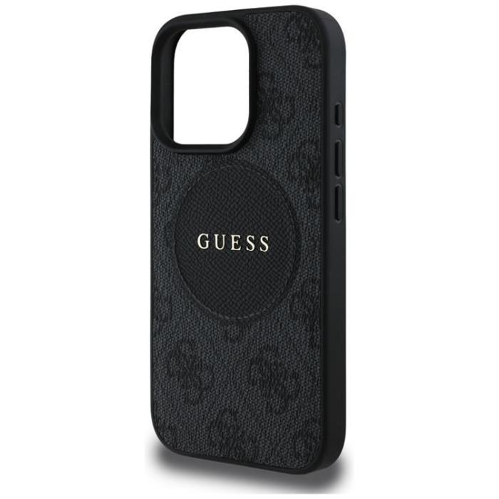 Guess - Guess iPhone 16 Pro Mobilskal MagSafe 4G Circle - Svart