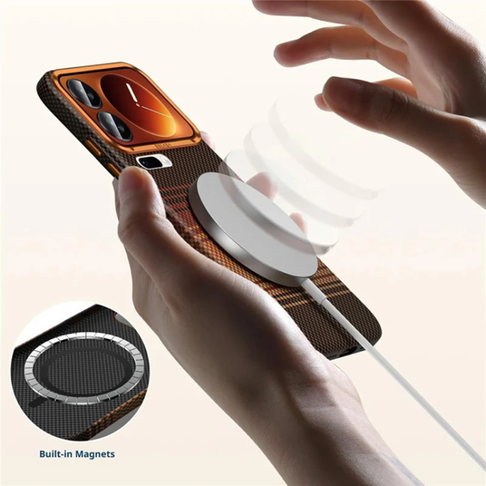 SULADA - SULADA Mobilskal till Xiaomi 17 Pro Magsafe Shockproof - Orange